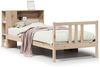 vidaXL Bücherregalbett ohne Matratze 75x190 cm Massivholz Kiefer 3322291 Bild 2