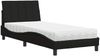 vidaXL Bett mit Matratze "Hanko" Schwarz 80x200 cm Stoff 3310491 Bild 2