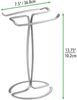 mDesign Handtuchhalter Handtuchständer 2er Set freistehend Metall Silber Bild 2