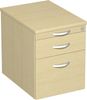 Rollcontainer, Hängeregistratur und 1 Kunststoff-Schubfach, 44x60cm, Ahorn Bild 3
