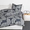 Janine Bettwäsche Palermo 31150 08 Graphit Sand Mako Satin 135 x 200 + 80 x 80 cm Bild 5