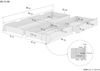 Gemütliches Doppelbett Ehebett Futonbett Kiefer massiv natur mit wählbarem Zubehör V-60.62S8-18nur Bettgestell mit 3-teiligem Bettkasten-Set Bild 5