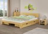 Gemütliches Doppelbett Ehebett Futonbett Kiefer massiv natur mit wählbarem Zubehör V-60.62S8-18nur Bettgestell mit 3-teiligem Bettkasten-Set Bild 2