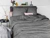 Irisette Mink Flausch Cotton Bettwäsche 200x200 uni Melange grau 8835-12 Bild 3