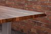 Esstisch Baumkante Massiv Sheesham-Holz naturfarben 140 x 80 U-Gestell silber Hero 71098071 Bild 4