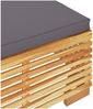 vidaXL Gartenhocker mit Dunkelgrauen Kissen Massivholz Teak 319161 Bild 5