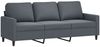 vidaXL 3-Sitzer-Sofa Dunkelgrau 180 cm Samt 359210 Bild 2