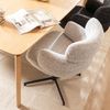 Bronx71 Esszimmerstuhl Coco drehbar Stoff meliert off-white/ schwarz Bild 3