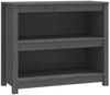 vidaXL Bücherregal Grau 80x35x68 cm Massivholz Kiefer 821676 Bild 2