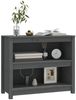 vidaXL Bücherregal Grau 80x35x68 cm Massivholz Kiefer 821676 Bild 4
