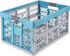 keeeper Stabile Profi-Klappbox mit Soft-Touch Griffen, 54 x 37 x 28 cm, Ben Eco Line, Blau (Eco Sky Blue ) Bild 3