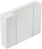 Spiegelschrank 80cm inkl. Design LED-Lampe und Glasböden weiss hochglanz : Weiss hochglanz Bild 4
