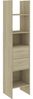 vidaXL Bücherregal Sonoma-Eiche 40x35x180 cm Holzwerkstoff 803419 Bild 2