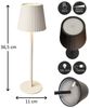 Coen Bakker Deco BV LED Außen-Tischleuchte Touch Tischlampe Dimmbar Akku In-/Outdoor IP44, Touch-Funktion, LED fest verbaut, Kaltweiß, Warmweiß, Tageslichtweiß Bild 3