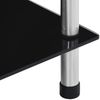 vidaXL Regal mit 6 Ablagen Schwarz 40x40x160 cm Hartglas 249512 Bild 5