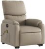 vidaXL Massagesessel mit Aufstehhilfe Elektrisch Cappuccino Kunstleder 3204913 Bild 3
