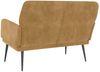 vidaXL Sitzbank Braun 108x79x79 cm Samt 351421 Bild 5