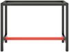 vidaXL Werkbankgestell Mattschwarz und Mattrot 110x50x79 cm Metall 151450 Bild 3