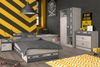Kinderzimmer Set Parisot Fabric 5-tlg. Holzdekor Esche/Grau/Print Bild 2