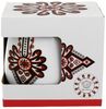 DUO ETNO Fassbecher 430 ml RURAL ORNAMENT mit Teesieb, New Bone China Porzellan Bild 4