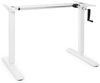 Multidesk Comfort höhenverstellbarer Schreibtisch elektrisch 62-128 cm Weiß Bild 3