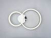 LED Deckenleuchte MOVA 2 Ringe Chrom Silber, Neutralweiß 4000K, Breite 51cm Bild 4