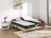 Vente-unique - PHANES Bett Holz, PlatteStoff Beige - B 90 cm180 cm12 cm x H 24 cm35 cm16,5 cm x L 200 cm71 cm Bild 2