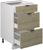 Küchenunterschrank Fame-Line Eiche Paneel 50 cm , AP Goldkraft Vicco Bild 4
