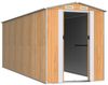 vidaXL Geräteschuppen Hellbraun 192x523x223 cm Verzinkter Stahl 3147475 Bild 3