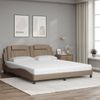 vidaXL Bett "Viana" mit Matratze Cappuccino-Braun 180x200 cm Kunstleder 3208814 Bild 3
