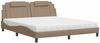 vidaXL Bett "Viana" mit Matratze Cappuccino-Braun 180x200 cm Kunstleder 3208814 Bild 2