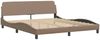 vidaXL Bett "Viana" mit Matratze Cappuccino-Braun 180x200 cm Kunstleder 3208814 Bild 4