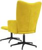 vidaXL Relaxsessel mit Hocker Senfgelb Samt [328113] Bild 5