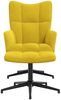 vidaXL Relaxsessel mit Hocker Senfgelb Samt [328113] Bild 3