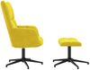 vidaXL Relaxsessel mit Hocker Senfgelb Samt [328113] Bild 4
