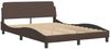 vidaXL Bettgestell ohne Matratze "Hvar" Braun 140x190 cm Kunstleder 3207997 Bild 5