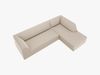 Micadoni 4-Sitzer Modular Sofa Ruby Rechts Samt Salvador Beige Bild 4