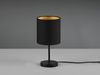 LED Tischleuchte mit Stoffschirm in Schwarz innen Gold, Höhe 28cm Bild 5