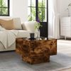 vidaXL Beistelltisch mit LED Räuchereiche 40x40x30 cm Holzwerkstoff 847501 Bild 4