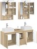 vidaXL Badezimmerschrank-Set 5 pcs Sonoma-Eiche Holzwerkstoff 3406401 Bild 3