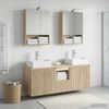 vidaXL Badezimmerschrank-Set 5 pcs Sonoma-Eiche Holzwerkstoff 3406401 Bild 4