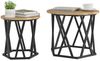 vidaXL Beistelltisch 2 pcs Artisan-Eiche Ingenieure Holz und Stahl 868248 Bild 3