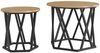 vidaXL Beistelltisch 2 pcs Artisan-Eiche Ingenieure Holz und Stahl 868248 Bild 2