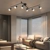 ZMH LED Deckenstrahler 6 Flammig Wohnzimmer - Schwarz Deckenleuchte Modern Deckenlampe GU10 Deckenspot Schwenkbar 330°Drehbar Küchelampe Spot Strahler Decke Schlafzimmer Ohne Leuchtmittel Bild 3