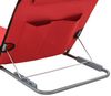 vidaXL Klappbare Strandmatte 2 Stk. Stahl und Stoff Rot 44329 Bild 5