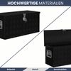 Aluminiumbox mit Deckel - Abschließbar | Alubox Deichselbox Alu Anhängerbox Werkzeugkiste Metall Transportbox Metallkiste, 80x30x35cm Schwarz Bild 4