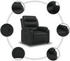 vidaXL Relaxsessel Schwarz Kunstleder 373486 Bild 5