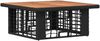vidaXL Garten Essgruppe mit Kissen 3 pcs Schwarz und Grau 42026756 Bild 4