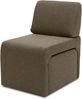 DOMO. collection Sessel 700017, Polstersessel mit Einschubhocker, rechteckig, gepolsterte Rückenlehne, Hocker im Sessel verstaubar, platzsparend, Polsterganitur, 54 x 70 x 82 (BxTxH), schwarz Bild 2