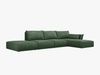 Micadoni Ecksofa Kaelle 5-Sitzer Rechts Chenille Over The Horizon Flaschengrün Bild 2